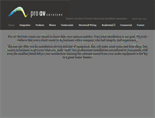 Tablet Screenshot of proavnow.com